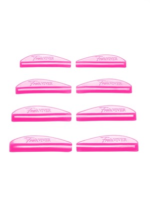 FreiAVIVER Набор силиконовых валиков глянец Curl (розовый), 4 пары 4673754950974x
