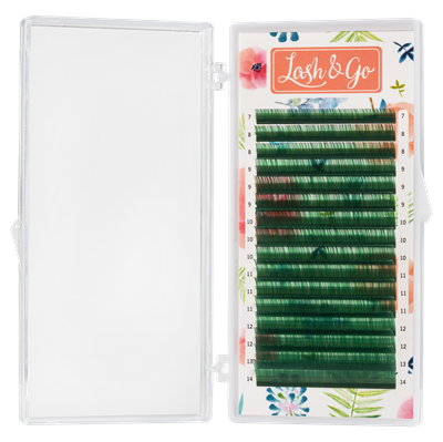 Цветные ресницы Lash&Go микс 0,10/C/7-14 mm (16 линий) 1158