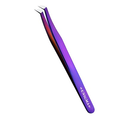 Пинцет Volume new Enigma (Purple metallic) с ручной заточкой extra-sharp LT000288 - фото 5529