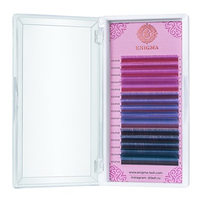 Цветные ресницы Enigma микс 0,10/D/8-12 mm "Pastel blues" (15 линий) LL524455 - фото 7682