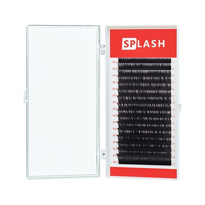 Черные ресницы SPLASH микс 0,10/D+  (16 линий) - фото 8327