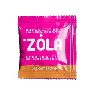 ZOLA Сашет Краски для бровей с коллагеном + окислитель  zola-sase-kraska - фото 9636