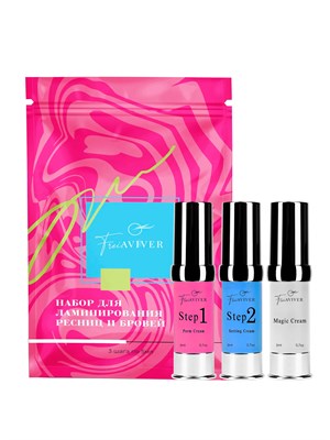 FreiAVIVER Набор составов для ламинирования ресниц и бровей (3*5ml)  fr-sost-3-5ml - фото 9720