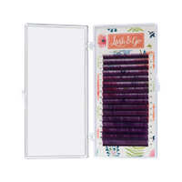 Цветные ресницы Lash&Go микс 0,10/M/7-14 mm (16 линий) LL624457