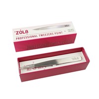 ZOLA Пинцет профессиональный для бровей SILVER (прямой) zola-pint-tocec-sil