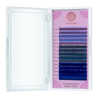 Цветные ресницы Enigma микс 0,10/D/9-13 mm "Ocean dream" (15 линий) LL524478