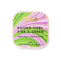 ZOLA Валики для ламинирования Round Curl Pink & Green (S, S1, M, M1, L, L1, XL, XL1) zola-bigudi-roundcurl