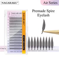 Черные ресницы Nagaraku готовые пучки Spire Eyelash, 0,07/D/8-15 mm (12 линий) LL9113109
