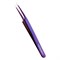 Пинцет прямой с изгибом Enigma (Purple metallic) с ручной заточкой extra-sha LT000230 - фото 5256